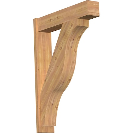 Funston Block Smooth Outlooker, Western Red Cedar, 7 1/2W X 34D X 46H